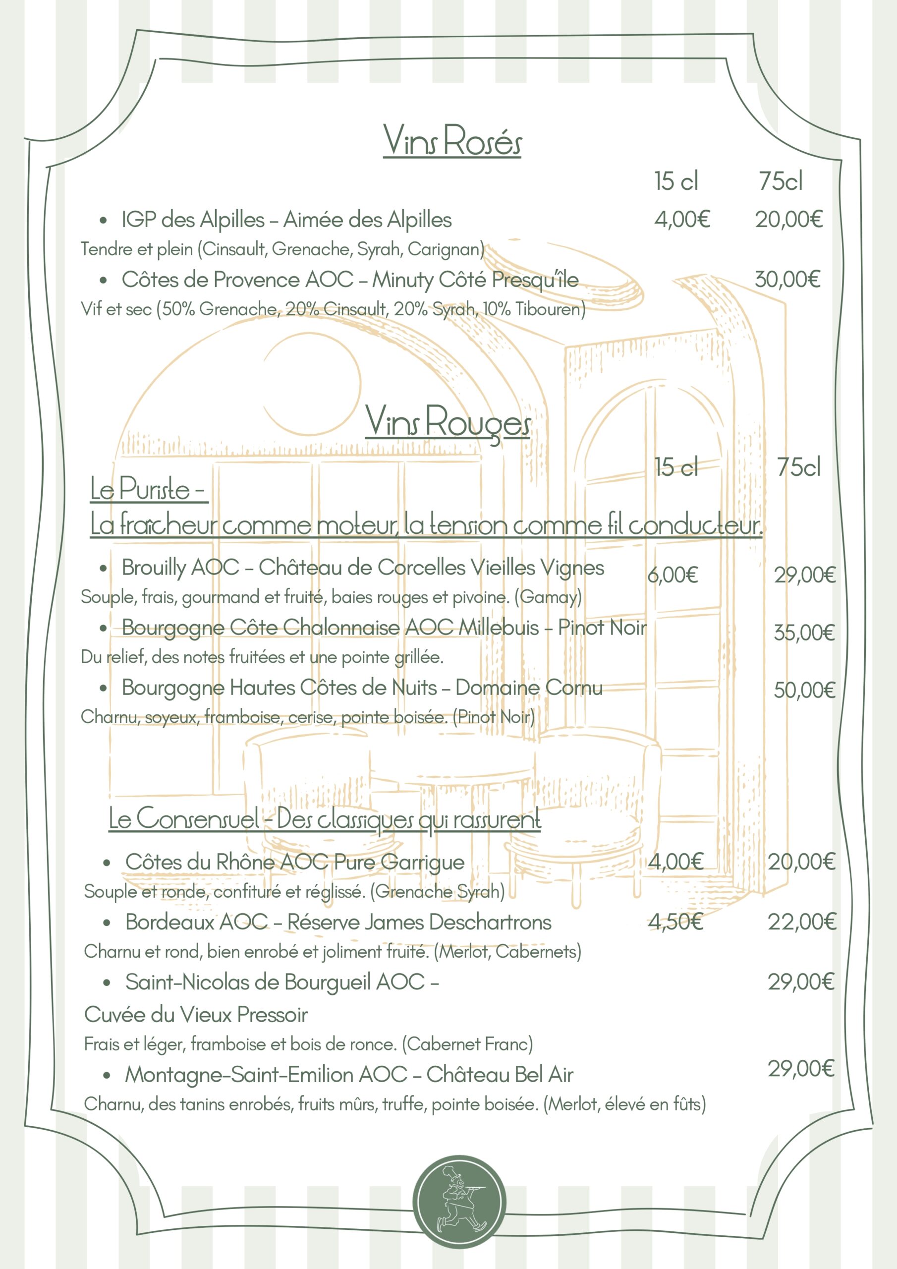 Accueil CAFE DU MARCHE Vins Roses Rouges
