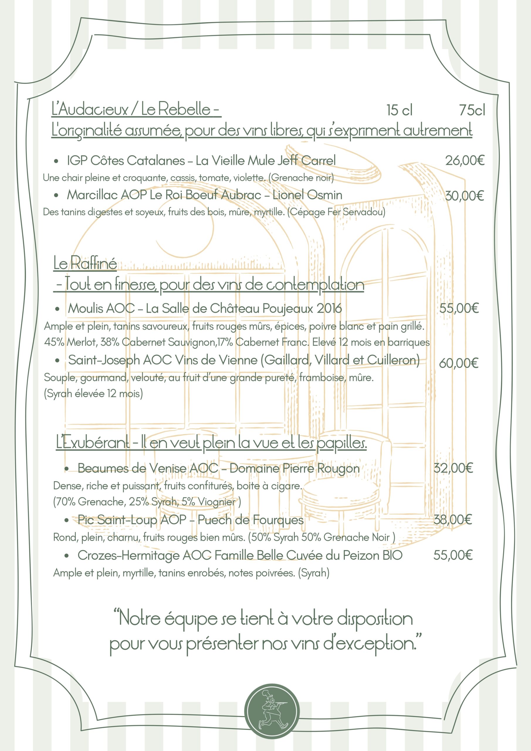 Accueil CAFE DU MARCHE Vins Rouges